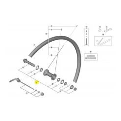 Perno Completo Per Ruota Shimano Ulterga RS700 CenterLock