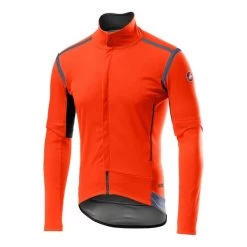 Giacca Castelli Perfetto RoS Maniche Amovibili GORE-TEX INFINIUM™ Rosso Corsa Arancione