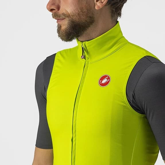 Gilet Castelli Pro Thermal Rosso Corsa Verde Lime Elettrico 7 Gilet Castelli Pro Thermal Rosso Corsa Verde Lime Elettrico - immagine 5