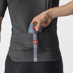 Gilet Castelli Pro Thermal Rosso Corsa Blu Acciaio -Negozio Di Biciclette ca 4520513 473 006