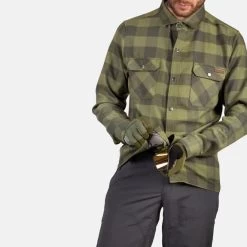 Camicia Endura Hummvee Manica Lunga Verde Bottiglia -Negozio Di Biciclette en e3225bo 006