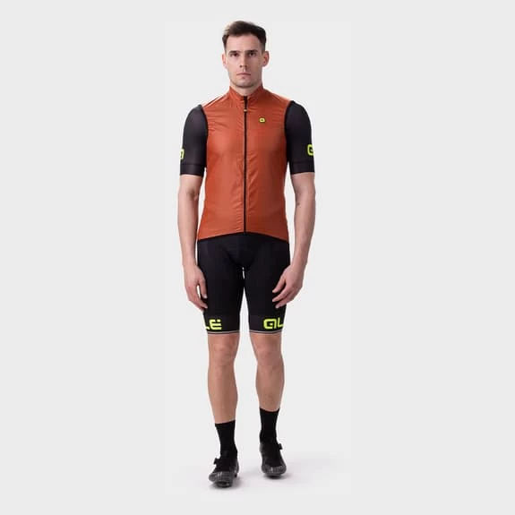 ALE Gilet A Vento Alé Guscio Vento 2.0 Arancione Ruggine 5 ALE Gilet A Vento Alé Guscio Vento 2.0 Arancione Ruggine - immagine 3