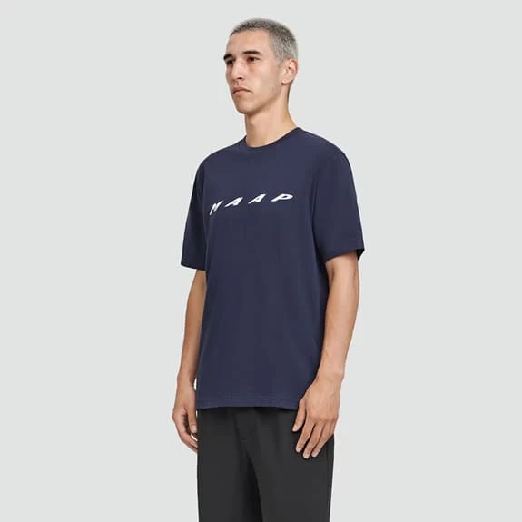 T-shirt MAAP Evade Manica Corta Blu Marino Bianco 4 T-shirt MAAP Evade Manica Corta Blu Marino Bianco - immagine 2