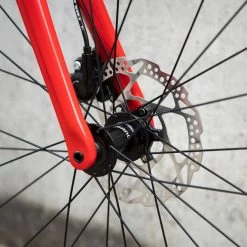 Bicicletta Corsa Ridley Fenix SL Disc Shimano 105 Mix Rosso Argento -Negozio Di Biciclette rid sbifsdrid536 c 004