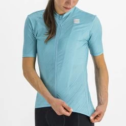 Maglia Sportful Flare Manica Corta Azzurro Donna -Negozio Di Biciclette sf 1121056 462 005